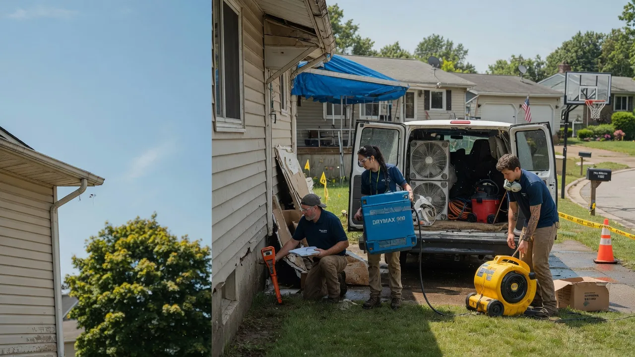 Ceiling Leak Cleanup in Cordova, IL near me