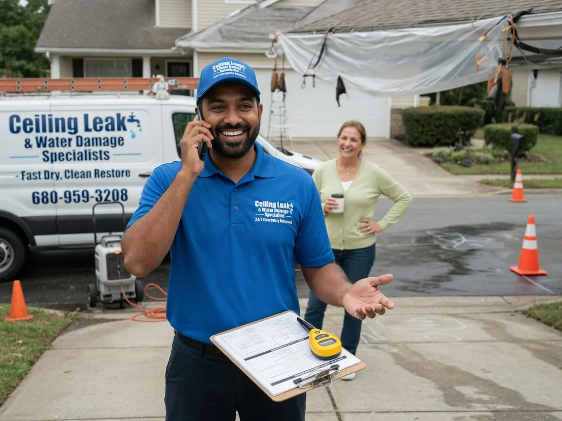 Ceiling Leak Cleanup Cordova, IL FAQs